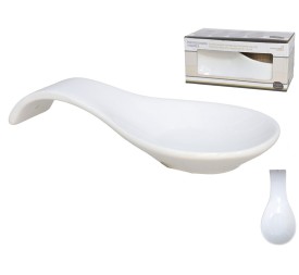 PORTACUCHARAS CERAMICA 24X10X3CM BLANCO