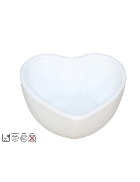 BOWL CORAZON 8X7X4.5 CM  OPAL