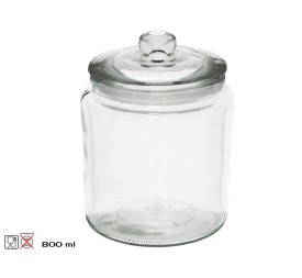 TARRO C/ TAPA CRISTAL LUCIA 800ML