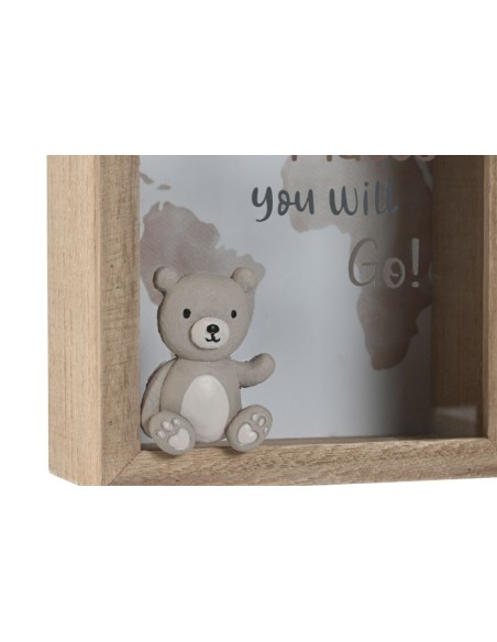 HUCHA MDF CRISTAL 16X7X20 BEIGE