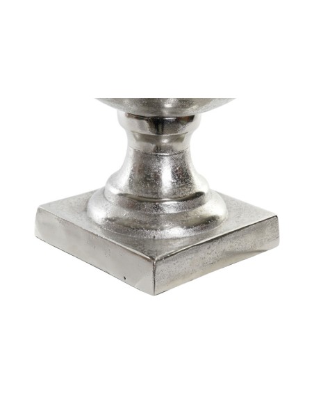 JARRON ALUMINIO 28,5X28,5X62 COPA PLATEADO
