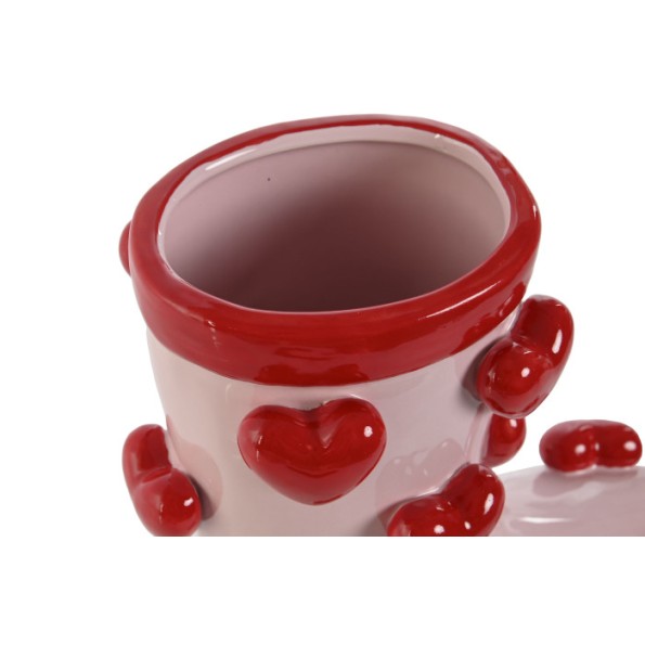 MACETERO DOLOMITE 21X11X22 BOTA CORAZONES 2 SURT.