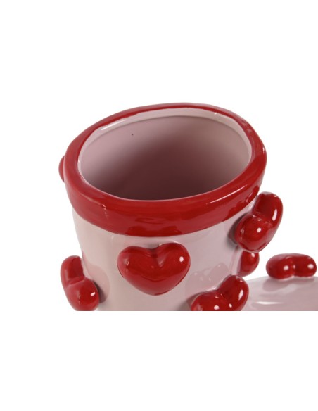 MACETERO DOLOMITE 21X11X22 BOTA CORAZONES 2 SURT.