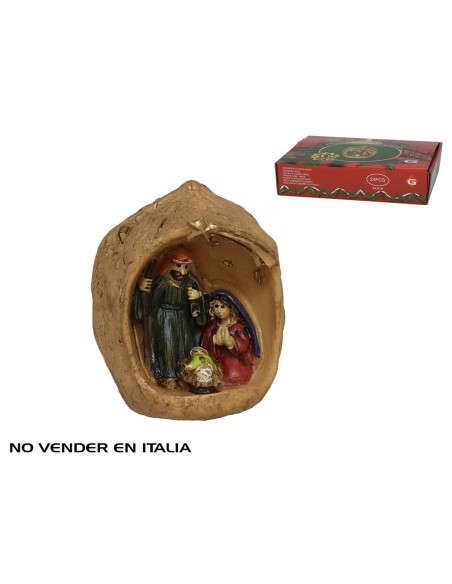 PORTAL NACIMIENTO MINI NUEZ 4X3CM