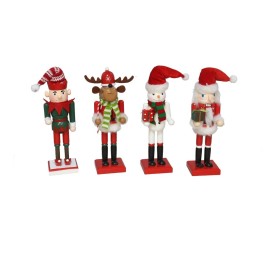 FIGURA XMAS 8X6X25CM 4STD ROJO