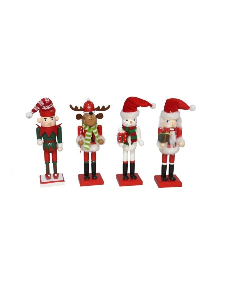 FIGURA XMAS 8X6X25CM 4STD ROJO