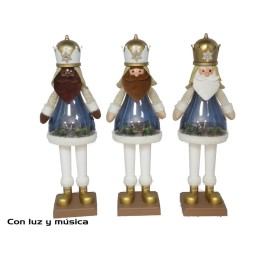 MUÑECO REY MUSICAL 10 LED EMIL 22X17X68CM 3STD