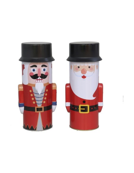 CAJA DE METAL 25CM CILINDRO 2 SURTIDOS