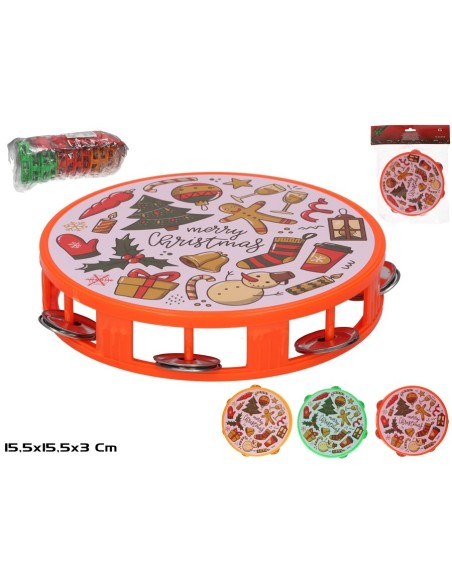 PANDERETA NAVIDAD 15,5CM