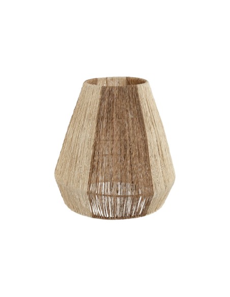 PANTALLA YUTE METAL 30X30X31 NATURAL