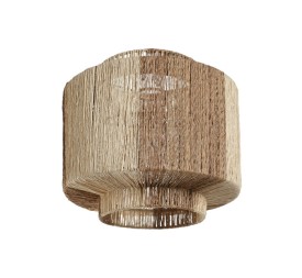 PANTALLA YUTE METAL 30X30X29 NATURAL