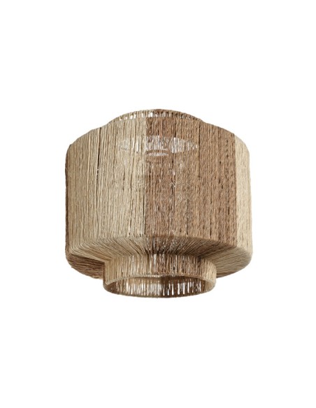 PANTALLA YUTE METAL 30X30X29 NATURAL