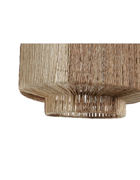 PANTALLA YUTE METAL 30X30X29 NATURAL