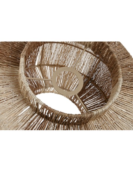 PANTALLA YUTE METAL 30X30X29 NATURAL