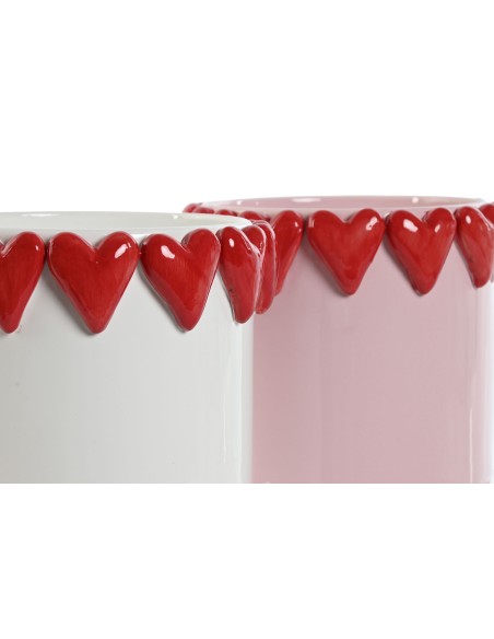 MACETERO DOLOMITE 20X20X19 CORAZONES 2 SURT.