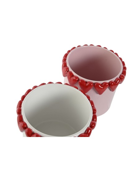 MACETERO DOLOMITE 20X20X19 CORAZONES 2 SURT.