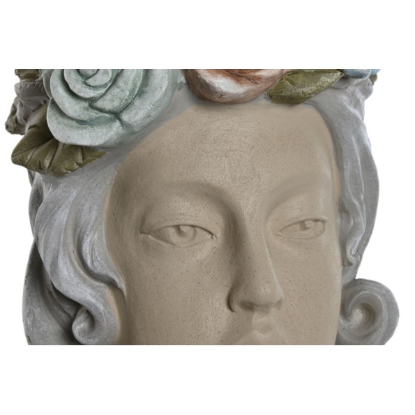 MACETERO MAGNESIA 32X30X48 CHICA FLORES CREMA