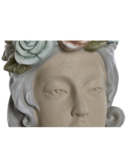 MACETERO MAGNESIA 32X30X48 CHICA FLORES CREMA