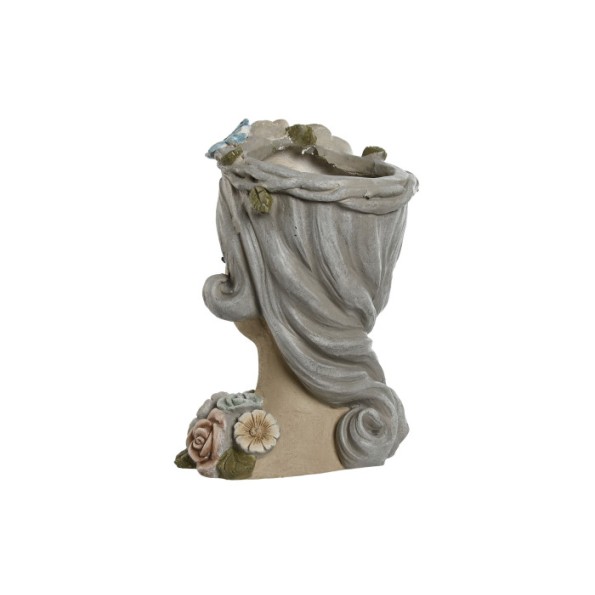 MACETERO MAGNESIA 32X30X48 CHICA FLORES CREMA