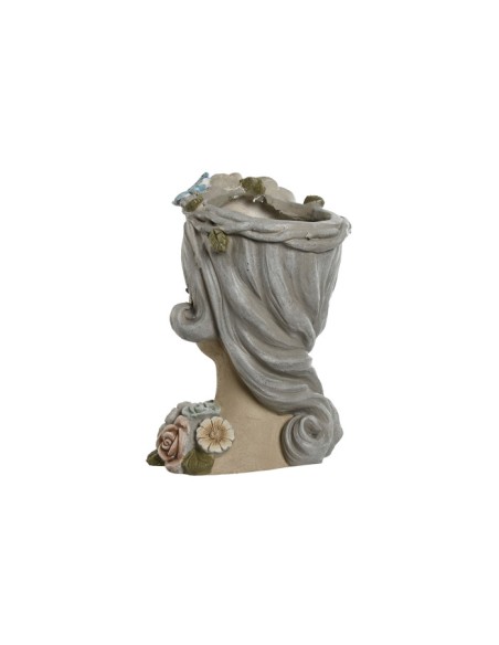 MACETERO MAGNESIA 32X30X48 CHICA FLORES CREMA