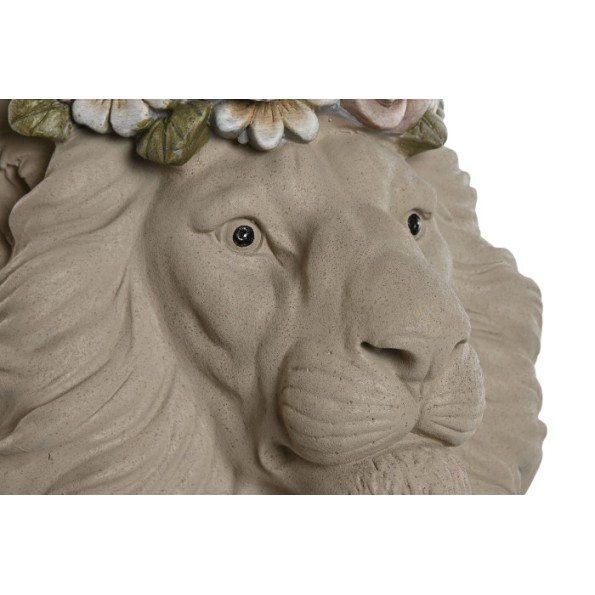 MACETERO MAGNESIA 30X34X39 LEON FLORES CREMA