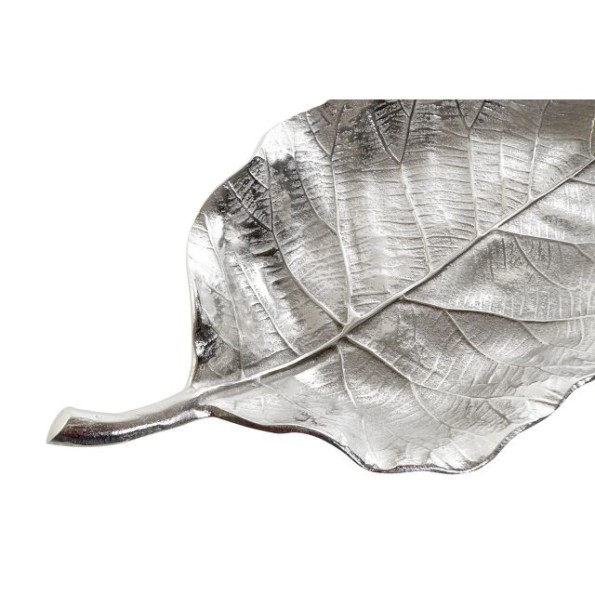 CENTRO MESA ALUMINIO 36X18X4 HOJA PLATEADO