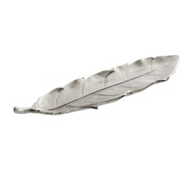 CENTRO MESA ALUMINIO 40X9,5X1,5 HOJA PLATEADO