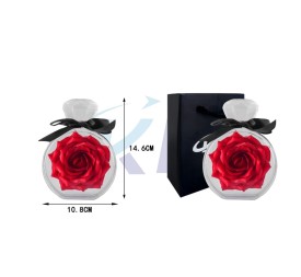 CAJITA FORMA ANILLO CON ROSA