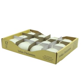 ESTUCHE 12 VELAS FLOTANTES 4H CREMA