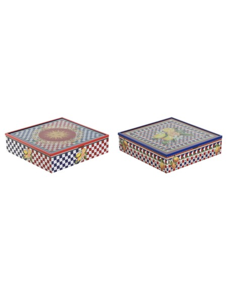 CAJA INFUSIONES MDF 24X24X6,5 LIMONES 2 SURT.