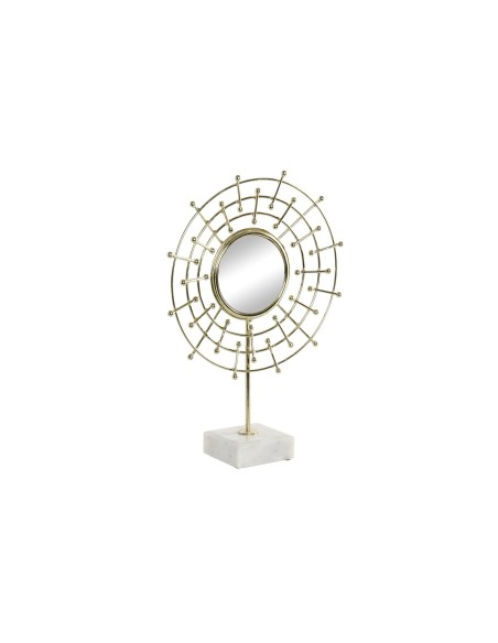 ESPEJO METAL MARMOL 32X10X44 ESPEJO OJO DE PEZ