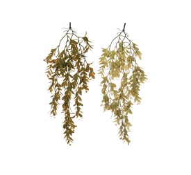 COLGANTE ARTIFICIAL HOJAS X4 65CM 2 SURT VERDE / MOSTAZA