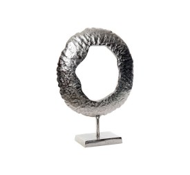 FIGURA ALUMINIO 31X10X44 CIRCULO RUGOSO PLATEADO