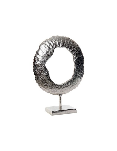 FIGURA ALUMINIO 31X10X44 CIRCULO RUGOSO PLATEADO