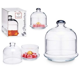 BOMBONERA CON BASE ALTA BASIC 11,5 x 11,5 x 13,5 cm.