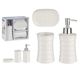 SET BAÑO 3 PZS ONDAS BLANCO