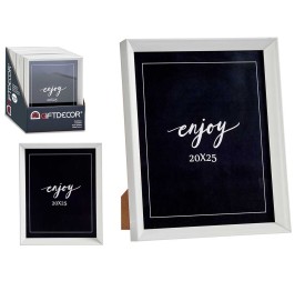 PORTAFOTO PLASTICO MOLDURA BLANCO 20X25CM