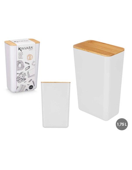 TARRO RECTANGULAR ALTO BLANCO 1,75L