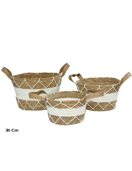 SET 3 CESTOS CON ASAS URANO 31X21CM