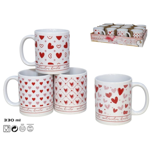 JARRA MUG 330ML  AMORE