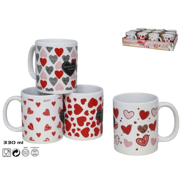 JARRA MUG 330ML  CORAZON