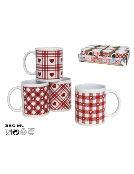 JARRA MUG GRES 330ML CHENNAI 4 SURTIDOS