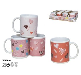 JARRA MUG CERAMICA 330ML LORENA 4 SURTIDOS