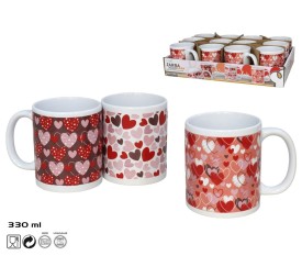 JARRA MUG CERAMICA 330ML CLARA 3 SURTIDOS
