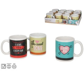 JARRA MUG GRES PRETTY 330ML 3 SURTIDOS