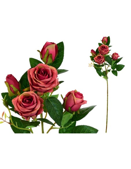 VARA ROSAS X 5 -66CM (FUCSIA)