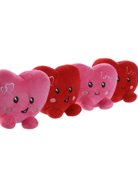 PELUCHE POLIESTER 14X5X11 CORAZON 4 SURT. PELUCHE POLIESTER 14X5X11 CORAZON 4 SURT.
