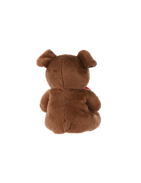 PELUCHE POLIESTER 10X8X14 PERRO CORAZON 6 SURT.
