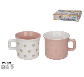 TAZA MUG GRES 90ML LOVE 2 SURT