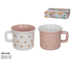TAZA MUG GRES 120ML LOVE 2 SURT